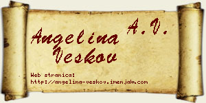 Angelina Veskov vizit kartica